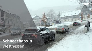 Schneechaos in Wiesbaden und im Untertaunus [upl. by Nickelsen201]