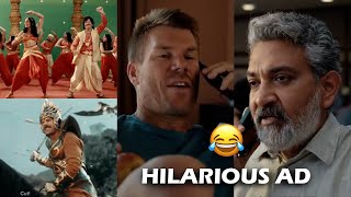 SS Rajamouli And David Warner Hilarious Ad  CRED  Filmyfocuscom [upl. by Fraya244]