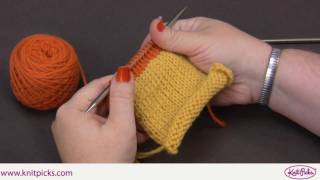 Picking Up Stitches  Knitting Tutorial [upl. by Ativahs66]