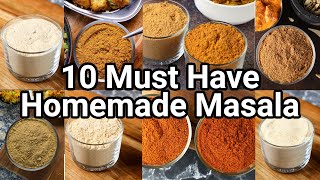 10 Must Have Homemade Spice Masala For Any Indian Recipe  Simple amp Easy Indian Masala Spice Mix [upl. by Namsaj582]