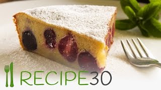 Simple Cherry Clafoutis recipe [upl. by Cybil]