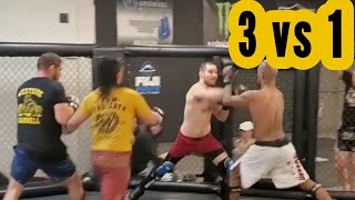 Sean Strickland 3 vs 1 MMA Sparring Sessions [upl. by Tannenbaum394]