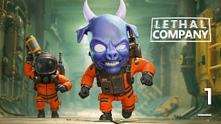 Black Devil et Strass embarquent dans la LETHAL COMPANY FR 01 funny twitch [upl. by Nuahsak]