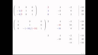 624 Transforming a matrix to an upper triangular matrix [upl. by Spear]