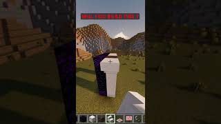 Minecraft White Nether Portal Design minecraftbuilding [upl. by Nostrebor207]