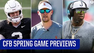 CFB Spring Games Things to Watch Texas USC and MORE  CBS Sports HQ [upl. by Anilet]