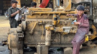 Komatsu Dozer Engine Seized Due to Dirt  Complete Restoration [upl. by Aerua]