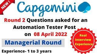 Capgemini interview questions capgemini interview preparation 2022 Capgemini technical interview [upl. by Merrily877]