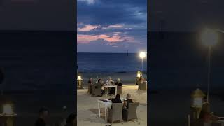 Away from the crowds Beautiful beach dinner Jimbaran Bay  Bawang Merah Beachfront Restaurant [upl. by Ulric]