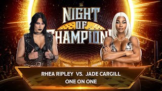 Jade Cargill Vs Rhea Ripley  One On One [upl. by Frederic]