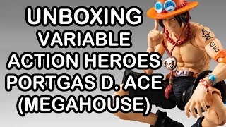 Unboxing Portgas D Ace Variable Action Heroes de Megahouse [upl. by Allbee]