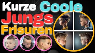 Freche Kurz Coole Jungs Frisuren für den perfekten Haarschnitt Inspirationen [upl. by Nagy]