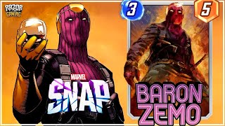 NUEVA CARTA BARON ZEMO ¿MERECE LA PENA  MAZOS 🔴❗ MARVEL SNAP [upl. by Sigismund]