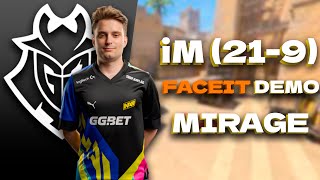 CS2 POV NAVI iM 219 wb1t vs FACEIT MIRAGE FACEIT DEMO [upl. by Alayne]