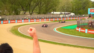 F1 Imola 2022 Sprint Race 1st Lap Safety Car amp Last Lap Grandstand B Tosa Tribuna B [upl. by Nerrag]