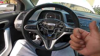 8th gen Civic Si Steering wheel swap  Steering wheel install [upl. by Ode]