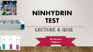 Ninhydrin test biochemistry [upl. by Mia]