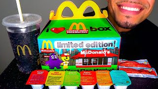 ASMR MCDONALDS ADULT HAPPY MEAL CACTUS PLANT FLEA MARKET 10 PIECE CHICKEN NUGGETS FRIES EATING SHOW [upl. by Thorman]