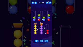 Ball Sort Level 6 Walkthrough Solution AndroidiOS [upl. by Garrik]