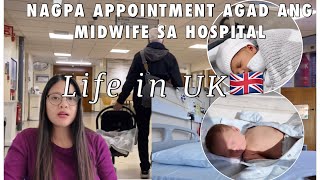 LIFE IN UK 🇬🇧 SINUGOD SA HOSPITAL SI BABY SOBRANG HIGPIT NG HOME VISIT SA UK newborn dailyvlog [upl. by Shutz153]