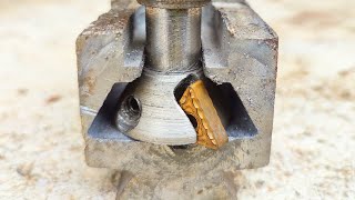 Not many people know how to make V grooves only with a lathe make a dovetail cutter [upl. by Anibas]