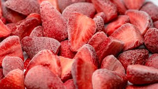 IQF Freezing surgélation fraises en IQF [upl. by Walls]