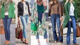 LOOKS CASUALES y TAMBIEN ELEGANTES con PANTALONES VAQUEROS [upl. by Annairda410]