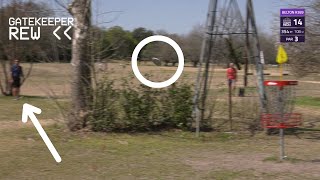 Chandler Fry ABSURD SKIP THROWIN for Birdie  Open at Belton 2022 [upl. by Alithea]