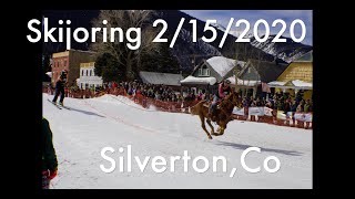 Skijoring in Southwest Colorado Silverton Co crowd favorites best footage snow motorcycles HD [upl. by Armand]