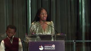 Derecka Purnell receives the inaugural CDF Advocate for Joy Award [upl. by Ahsikyt980]