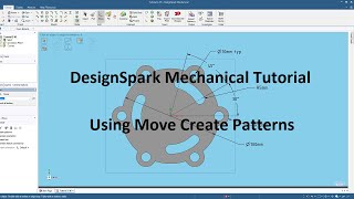 DesignSpark Mechanical Tutorial  Using Move Create Patterns [upl. by Medovich]