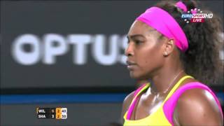 Sharapova vs Williams  Battle of cmon AO FINAL 2015 [upl. by Trilbee]