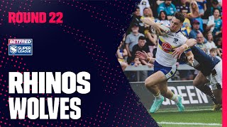 Highlights  Leeds Rhinos v Warrington Wolves Round 22 2023 Betfred Super League [upl. by Aisya]