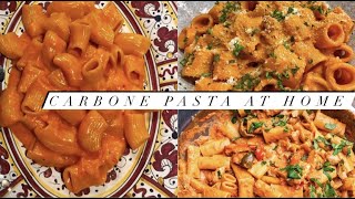 COOKING VLOG CARBONE PASTA AT HOME MEALS UNDER 30 [upl. by Sacci755]