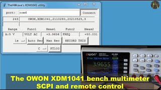 The OWON XDM1041 bench multimeter part 4  SCPI amp remote contro [upl. by Padget]