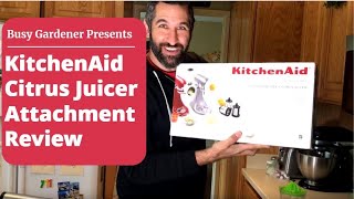 FRESH SQUEEZED OJ and I dont mean Simpson  KitchenAid Citrus Juicer Attachment Review [upl. by Erdua974]