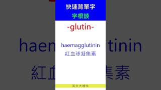 快速背單字字根談glutin [upl. by Leiand]