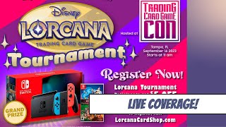 Lorcana Tournament Coverage Tampa Bay TCG Con  16 Sep 23 [upl. by Eeryk300]