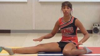 Stretch Workout 10 Minute Cheerleading How to for Flexibility and Splits [upl. by Nauqas468]