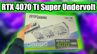 Undervolt your RTX 4070 Ti Super for more FPS and Lower Temperature  Tutorial [upl. by Tali501]