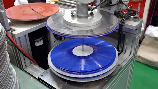 Vinyl Record Mass Production Process Koreas Only LP Records Manufacturing Factory [upl. by Yrakaz856]