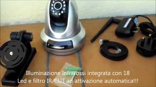 Videocamera IP FI366 per videosorveglianza 720P WiFi Archeer [upl. by Repsac522]