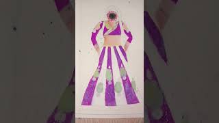 purple and white theme lehengaDesignJhoom re Gori Bollywood songArtistic Angel 😇 [upl. by Notlef269]