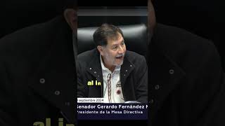 Noroña manda un mensaje a la oposición desde el Senado [upl. by Airtened517]