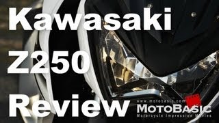 Z250 Kawasaki2013 速報バイク試乗インプレ・レビュー Kawasaki Z250 2013 Short Review [upl. by Eolc]