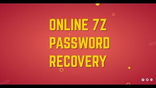 Online 7z Password Recovery [upl. by Loreen]