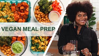 How To Meal Prep 12 Easy Vegan Recipes In 90 Minutes For A Beginner [upl. by Eelorac21]