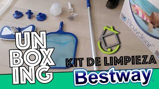 Unboxing Barrefondo y Sacabichos Flowclear Para Piletas Bestway Intex  EXAHOME Tienda Oficial [upl. by Brader]