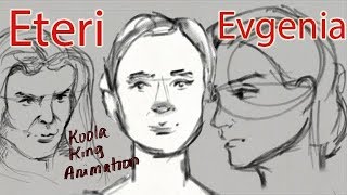 Evgenia vs Eteri 20182019  The Encounter Animation Женя Медведева [upl. by Annala]