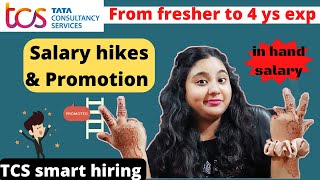 TCS salary hikes  tcs smart hiring promotion  tcs salary after 123 year [upl. by Urbas999]